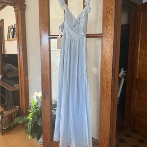 Revelry Valerie Chiffon Faux Wrap Dress